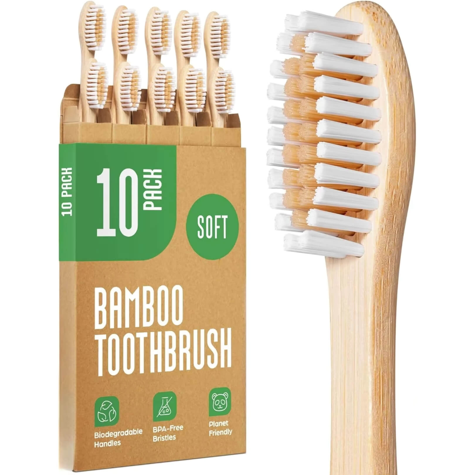 Set 10 Spazzolini in Bamboo